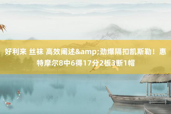 好利来 丝袜 高效阐述&劲爆隔扣凯斯勒！惠特摩尔8中6得17分2板3断1帽